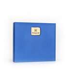 Geschenkkarton leer neutral, M 31,5x28,5x9 cm (blau)