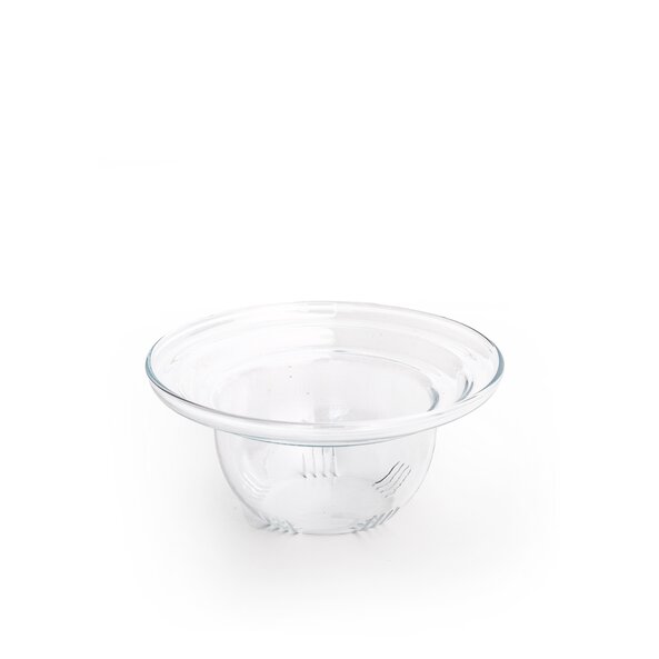 In the photo you can see a glass filter for jumbo cups. The glass bowl has small openings at the bottom.