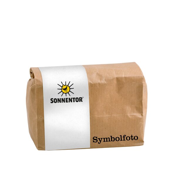 Foto einer braunen Großpackung Schwarzkümmel ganz.